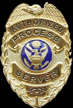 authorized process server badge